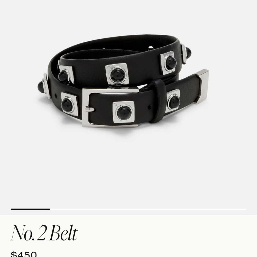 AUREUM Black Belt with Silver Buckle #2